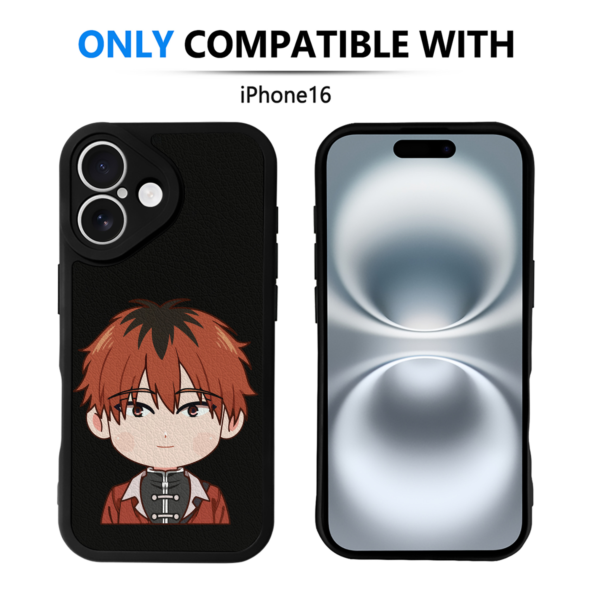 （画像用） 葬送のフリーレン Frieren 【iPhone 16シリーズ対応】シリコンスマホケース（レザー調） 材質：シリコン